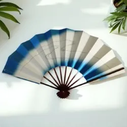 舞扇 15-4 妻水ダイヤ流水 9寸5分 タメヌリ