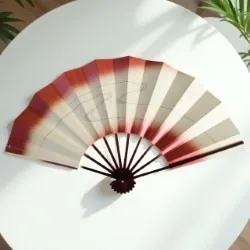 舞扇 15-5 妻赤ダイヤ流水 9寸5分 タメヌリ